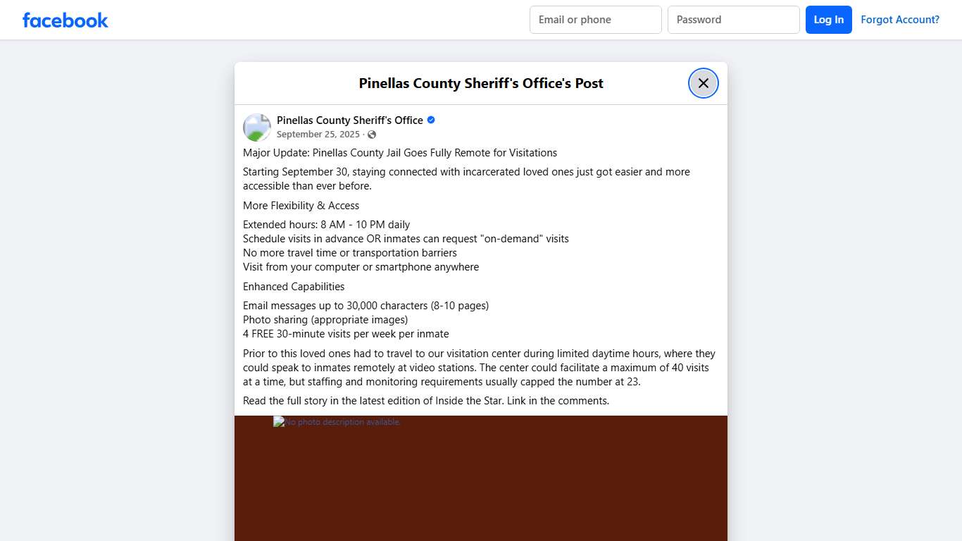 Major Update: Pinellas... - Pinellas County Sheriff's Office | Facebook